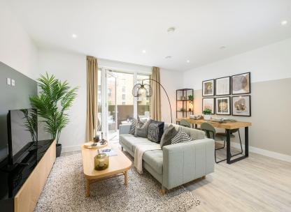 Lampton Parkside, one bedroom show home, living room.jpg