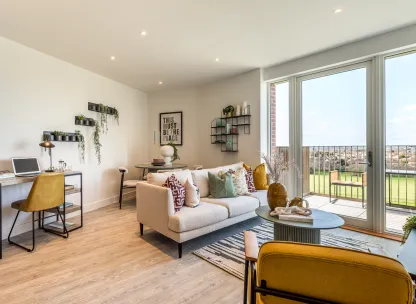 Lampton Parkside, 2 bedroom 2 bathroom, living area