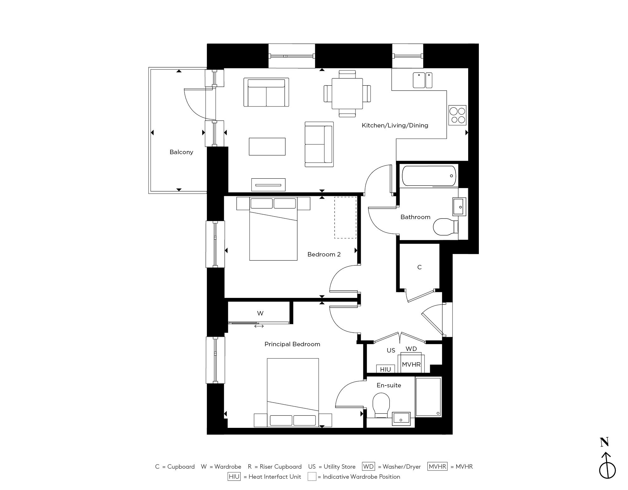 Apartment E3.16 - The Evergreens