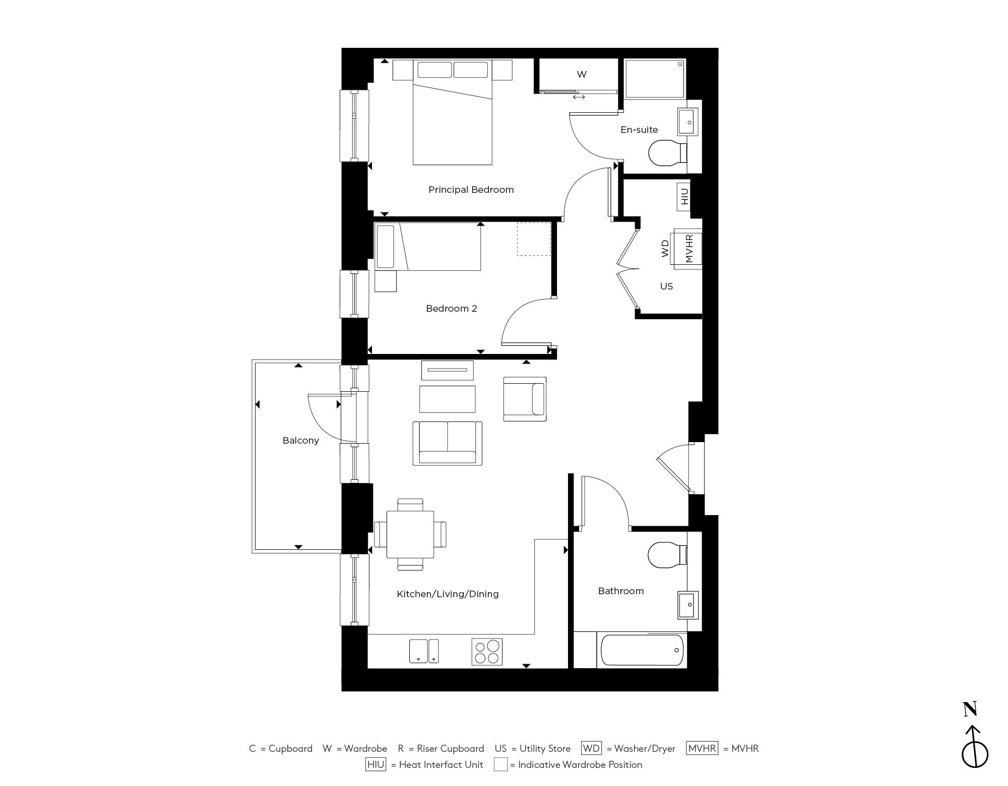 Apartment E3.17 - The Evergreens