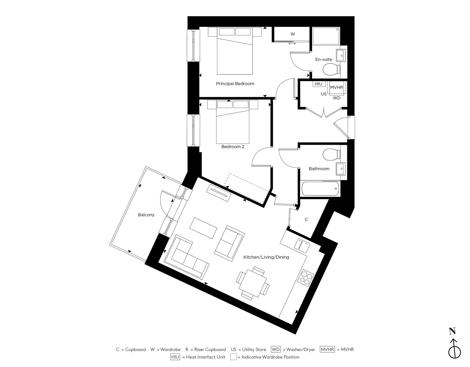 Apartment E3.34 - The Evergreens