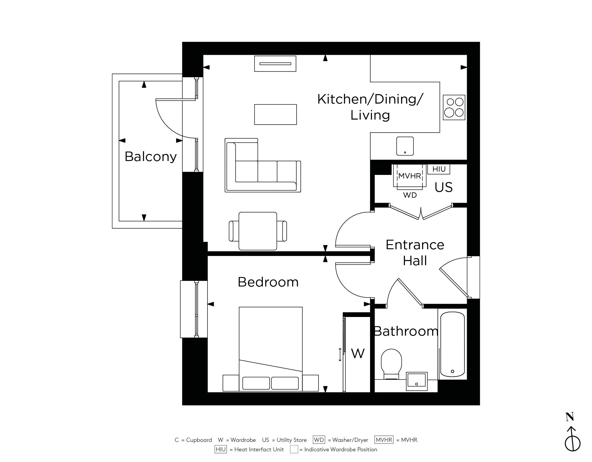 Lampton Parkside, F1.10 Floorplan
