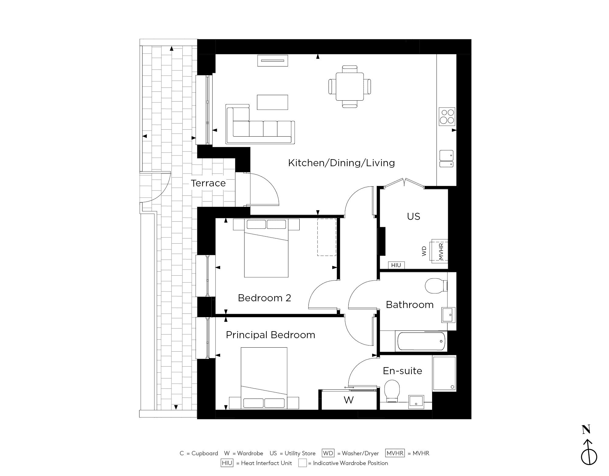 Lampton Parkside F1.03 Floorplan