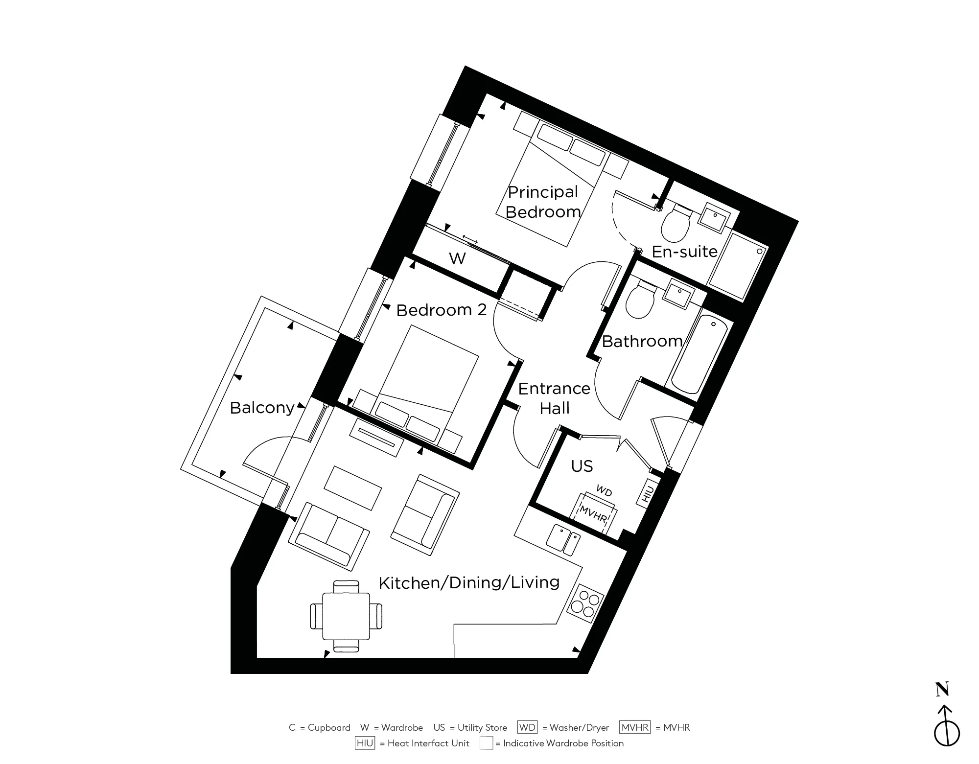 Forest View, Apartment F1.36 Floorplan