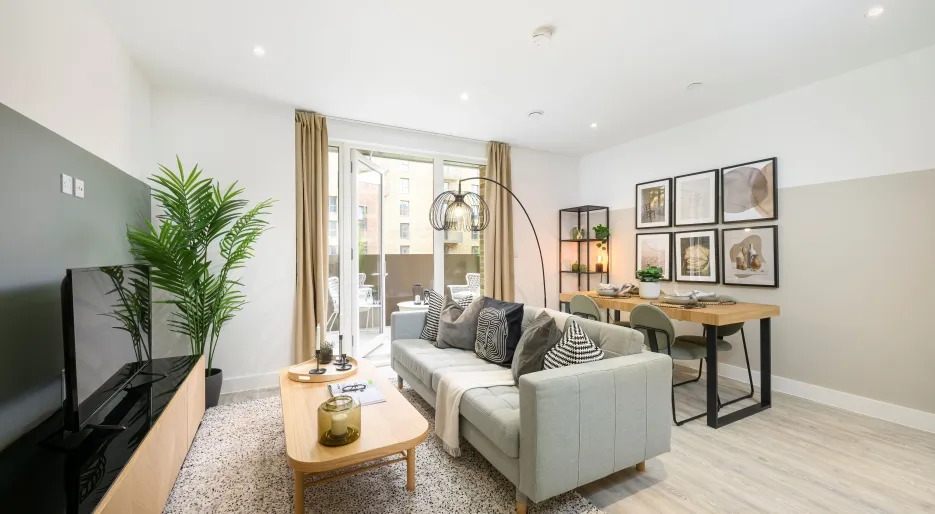 Lampton Parkside, one bedroom show home, living room.jpg