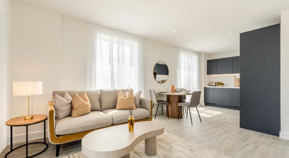 Lampton Parkside, 1bed 1bath showhome , Living Space