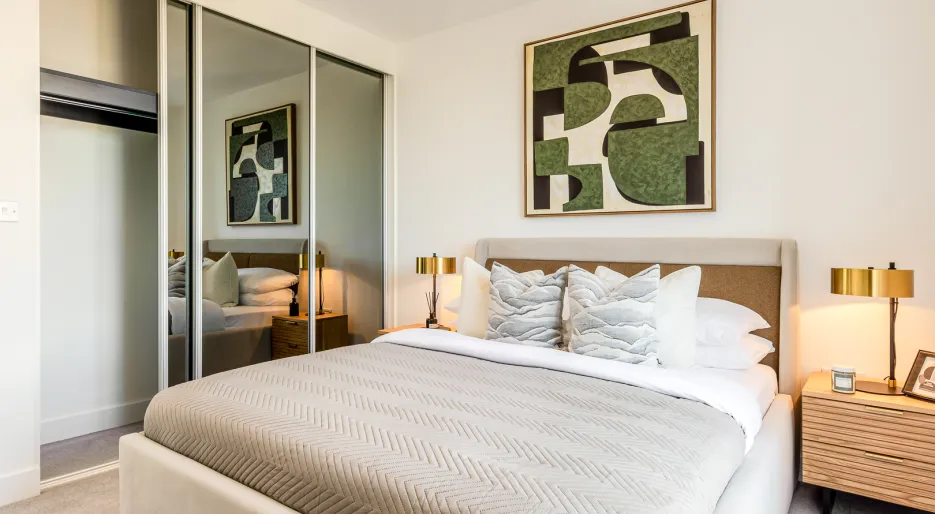 Lampton Parkside, 1bed 1bath showhome , Principal Bedroom