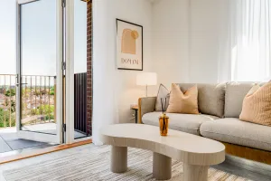 Lampton Parkside, 1 bed 1 bath, living area