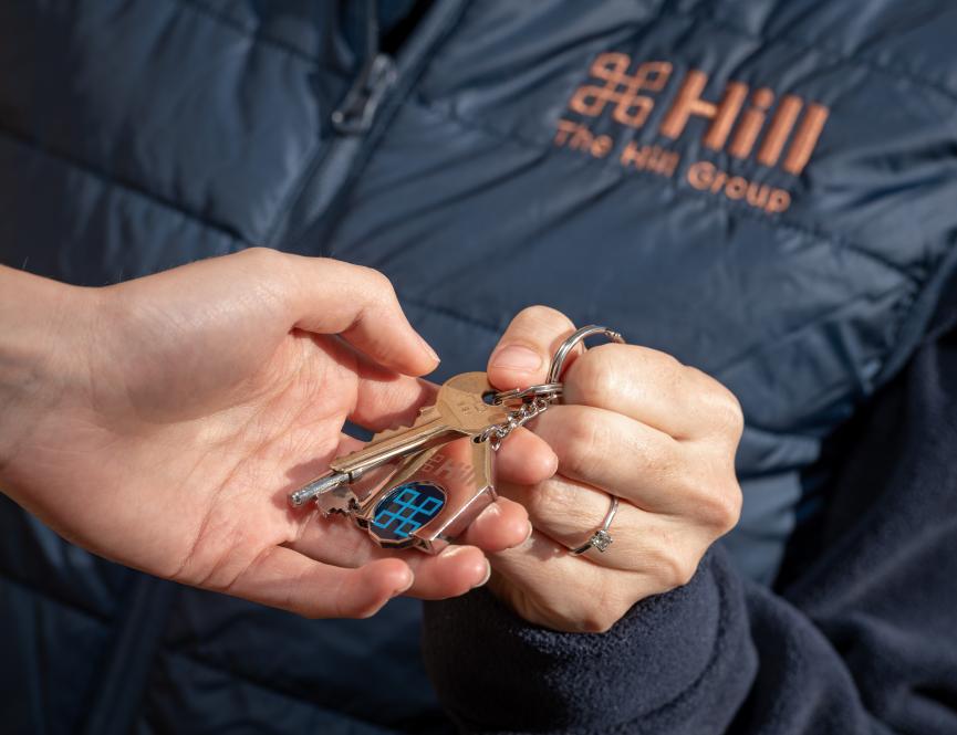 Hill branded key ring
