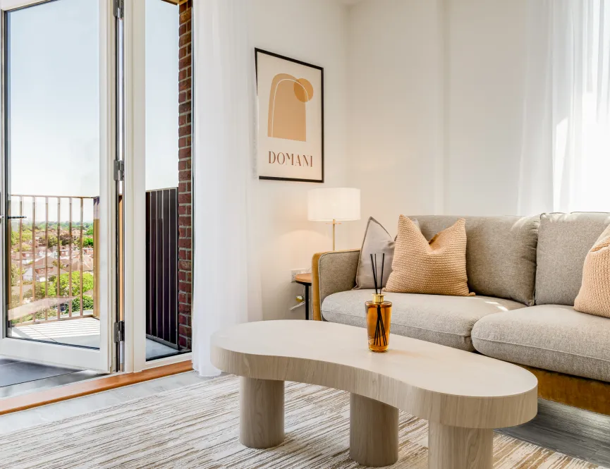 Lampton Parkside, 1 bed 1 bath, living area